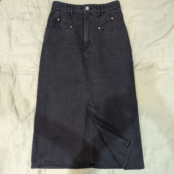 Isabel Marant Dipoma Denim Midi Skirt - Picture 7 of 8